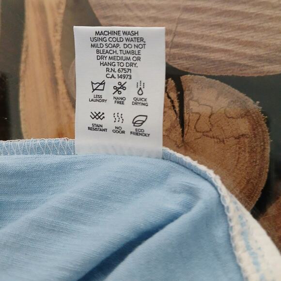 Ably Pull on Shorts Filium Activated Light Blue White Active Short NWT Large - Picture 13 of 13